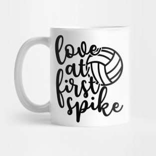 Love At First Spike Volleyball Mug